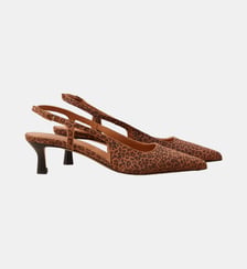 Escarpins en cuir imprimé Numéro 412 Rivecour