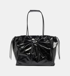 Scrunch-D - Sac cabas en cuir brillant effet froissé Diesel