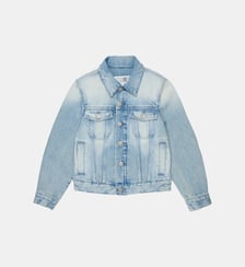Veste en jean effet délavé clair MM6 Maison Margiela
