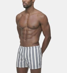 Short De Bain À Rayures Verticales Fines Ron Dorff
