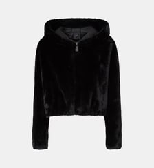 Blouson cropped en fourrure synthétique Pinko