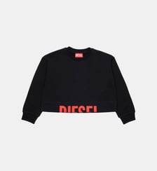 Sweat-shirt col rond avec logo Diesel Kids
