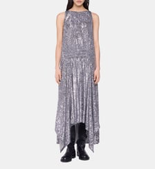 Robe midi à sequins Rabanne