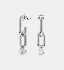 Pendants d'oreilles Constella, Métal rhodié Swarovski