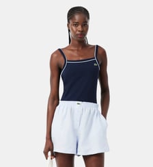 Débardeur coton détails contrastés Lacoste