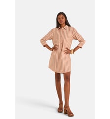 Robe Chemise Rayée En Coton Lisea Maison 123