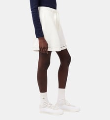 Bermuda oversize fluide lin mélangé Lacoste