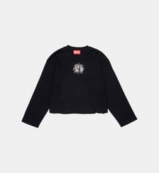 T-shirt à manches longues avec logo Diesel Kids