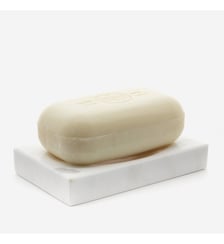 Porte-savon blanc mat marbre - Marbre Bath Bazaar
