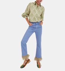 Chemise Poet Shirt Grove Olive La DoubleJ