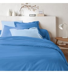 Housse de couette zippée unie en coton La Redoute Interieurs