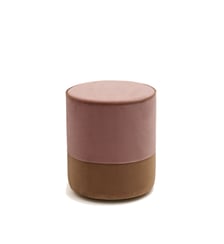 Pouf NOE  Velours bicolore, finition passepoil Madura