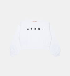 Sweat-shirt col rond avec logo Marni
