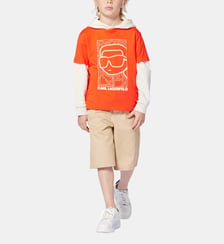 T-shirt avec imprimé placé Karl Lagerfeld Kids