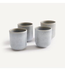 Lot de 4 tasses en grès émaillé mat AM.PM