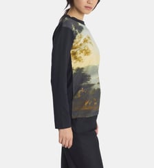 t-shirt en coton inspiré du Louvre Agnès b.
