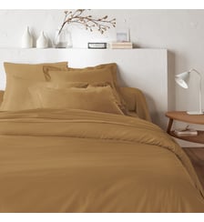 Housse de couette zippée unie en coton La Redoute Interieurs