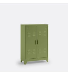 Armoire basse 2 portes en métal acier La Redoute Interieurs