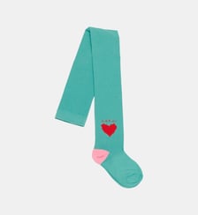 Collants avec cœur et logo Marni