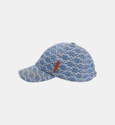 Casquette en denim motif cross Sandro