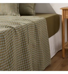 Drap plat en lin lavé La Redoute Interieurs