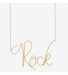 Collier doré rock - bling xxl Caroline Najman