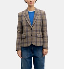 Veste à carreaux en laine vierge - JULIANE Gerard Darel