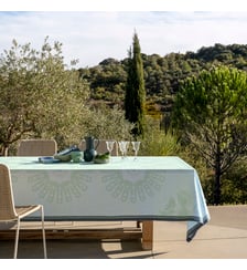 Nappe Jardin d'orient 100% lin Le Jacquard Francais