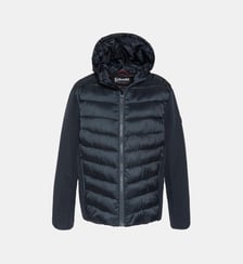 Blouson bi-matière à capuche Schott
