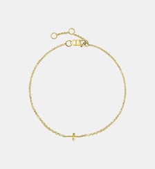 Bracelet en or jaune 9K avec croix Aristocrazy