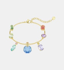 Bracelet Gema, Cristaux suspendus, Doré à l’or 18 carats (750/1000) Swarovski