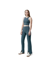 Legging de sport femme Elin Longueur longue taille haute coupe flare Born Living Yoga