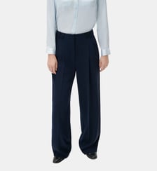 Pantalon presley - Motif uni - Polyester - Coupe large Caroll
