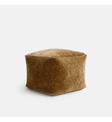 Pouf en velours texturé La Redoute Interieurs