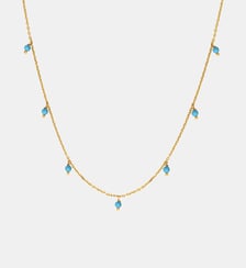 Collier doré court perle de culture blanche - milady Caroline Najman