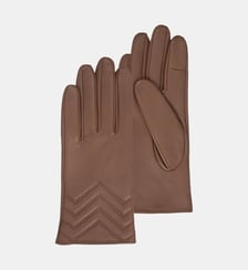 Gants en cuir d'agneau pleine fleur, doublés soie, tendance et modernes Isotoner