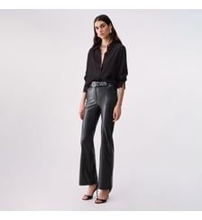 Pantalon en tissu enduit Liu Jo