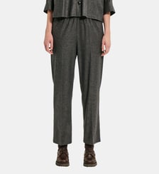 Pantalon 7/8 élastiqué en flanelle - MAVE Pablo