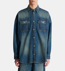 Chemise en denim Balmain