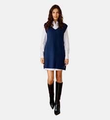 Robe courte chemise uni MODESTINE La Petite Etoile
