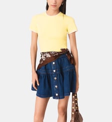 Pull avec découpe ronde sur le dos Maje