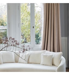 Rideau Oeillets Doublé Thermique Isolant Tissage toile à l'effet satiné Madura