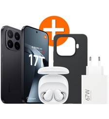 Smartphone Pack 17T  5G 256Go Noir + Redmi Buds 6 + Chargeur 67W Xiaomi
