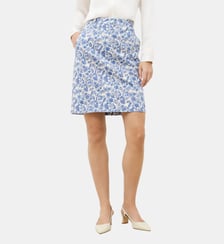 Jupe lazuna b - Motif uni - Coupe droite Caroll