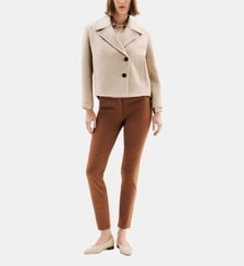 Manteau georges - Motif uni - Laine Caroll