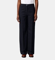 Pantalon laine mélangée rayé Claudie Pierlot