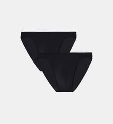 Lot de 2 mini-slips Plumes en microfibre Hom