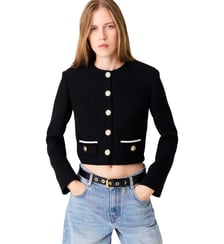 Veste tweed courte Maje
