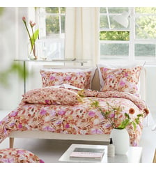 Housse de couette imprimée en satin de coton, GIRADON Designers Guild