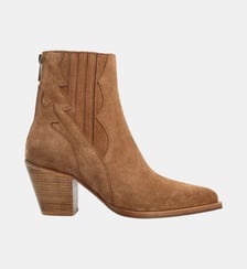 Boots philomene - cuir velours Colisée Paris